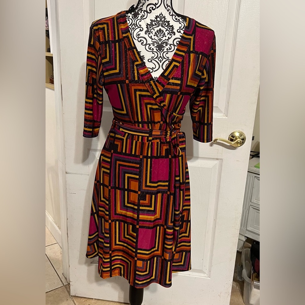 Faux Wrap Dress